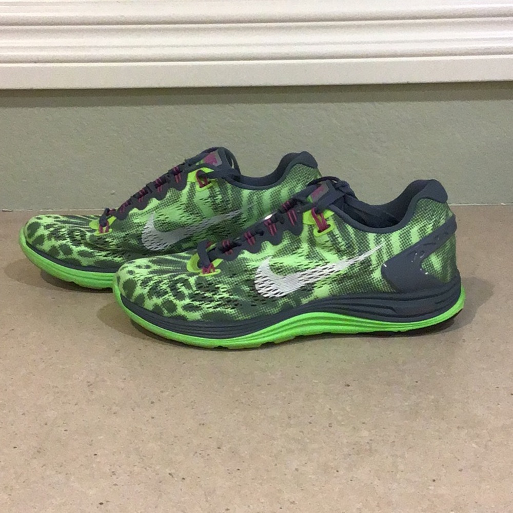 Nike Lunarglide 5 Women’s Green Leopard Print